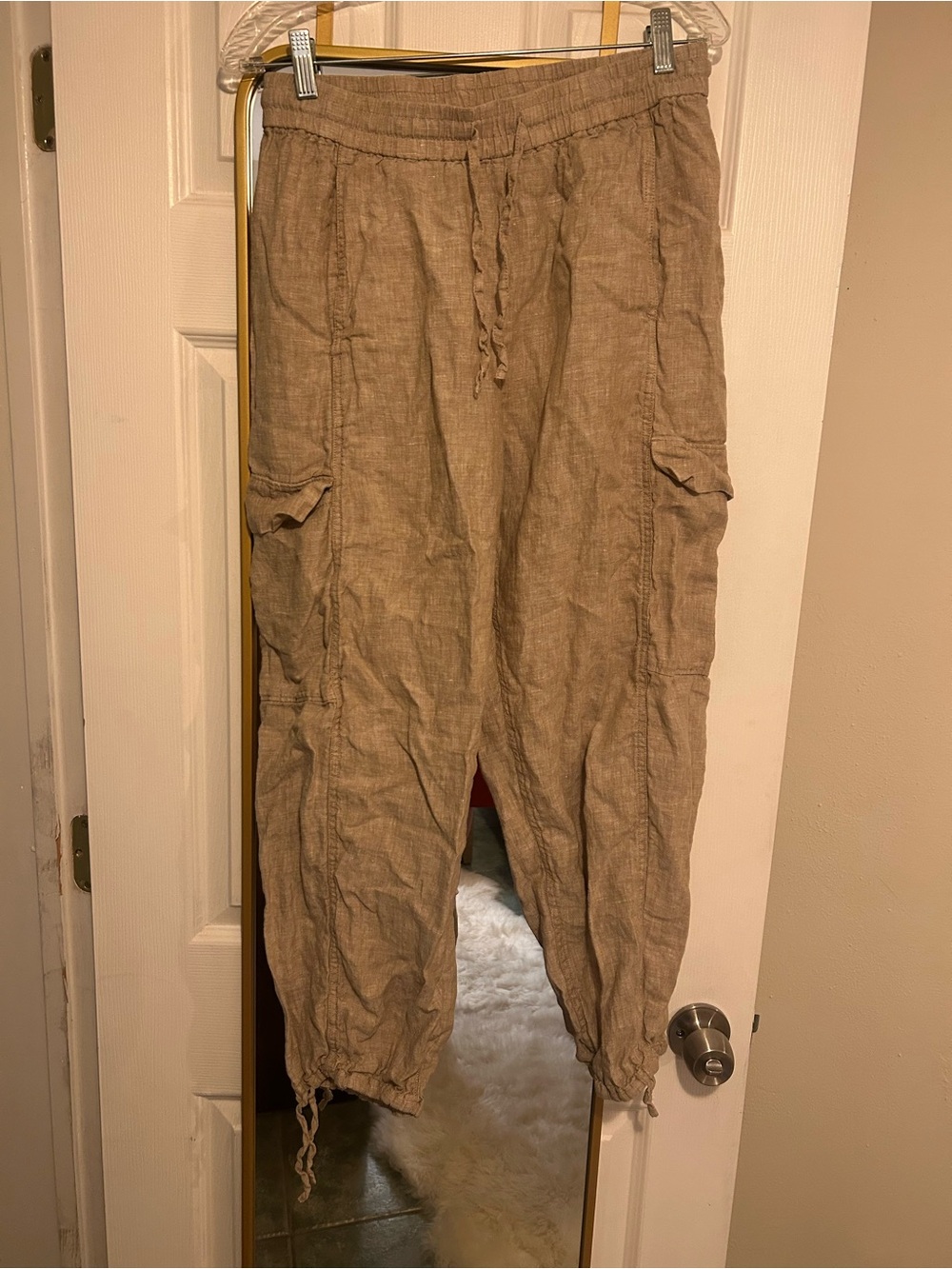 Everlane Cargo Curve Pant in Linen